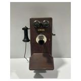 Antique Western Electric Wooden Wall Crank Telephone