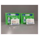 (2) Emergency Eye and Face Wash Stations with First Aid Kits