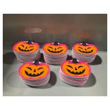 Hyde and EEK Pumpkin Figural Plastic Plates