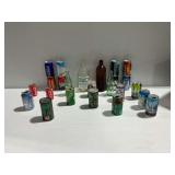 Group of Beverage Cans and Bottles