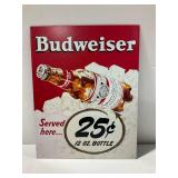Budweiser Metal Sign
