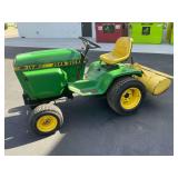 John Deere 317 Lawn Tractor with Tiller Attachment...works