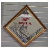 Miller High Life Tip-Up Framed Mirror Sign by Scott Zoellick