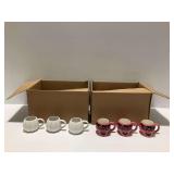 (2) Boxes of Halloween Theme Ceramic Mugs