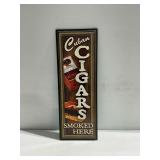 "Cuban Cigars Smoked Here" Wooden Sign