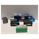 (9) Empty Pokemon TCG Elite Trainer Boxes and Tin