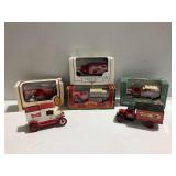 (6) Die-Cast Metal Delivery Truck Coin Banks