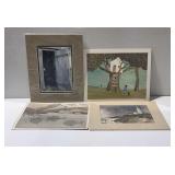 (4) Unframed Prints ... Lighthouse and Others