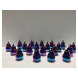 (20) Decorative Dark Iridescent Pumpkins
