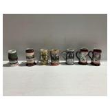 (7) Budweiser Holiday and Commemorative Beer Mugs