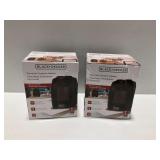 (2) Black and Decker Personal Ceramic Heaters