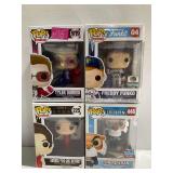 (4) Funko Pop Vinyl Figures: Tyler Durden, Freddy Funko, and Others