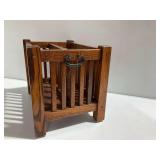 Arts and Crafts Style Wooden Magazine Rack