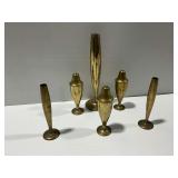 Brass Vases and Salt and Pepper Shakers