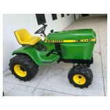 John Deere 400 Tractor with Mower Deck and Snow Plow...works
