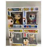 (4) Funko Pop Vinyl Figures: Belle, Forky, Donkey, and Fred Flintstone