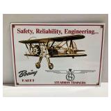 Boeing Stearman Trainers Porcelain Sign