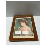 Framed Manet Print LA BLONDE AUX SEINS NUS