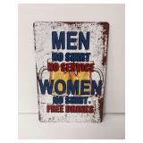 Funny Bar Themed Metal Sign … 8 x 12