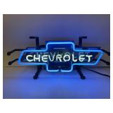 Chevrolet Lighted Glass Tube Neon Hangable Sign … 8 x 16 Inches