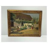 Framed Oil on Board Painting Signed C. Bibity