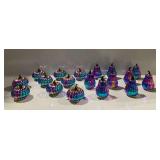 (18) Iridescent Pumpkin Decoratives