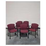 (7) Hon Rolling Office Chairs
