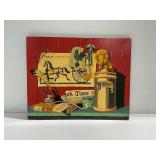 Framed Folk Art Still Life Decor