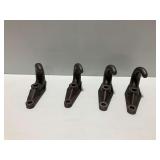 (4) Heavy Duty Steel Tow Hooks with Mounting Bases