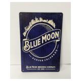Blue Moon Brewing Company Metal Sign … 8 x 12