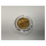 Five Dollar American Gold Eagle Coin in Protective Capsule