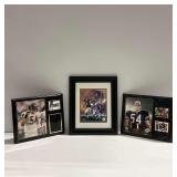 (3) Framed Brian Urlacher Chicago Bears Displays