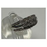 10K Gold and Diamond Ring, Size 7