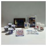 Sports Memorabilia with 1982 Milwaukee Brewers Plaque and Mugs