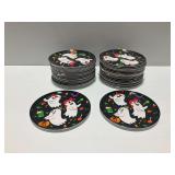 Hyde and Eek Halloween Plates... Dishwasher Safe