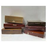 (6) Wooden Silverware Chests
