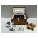 Radical Scientific Equipment Rocking Microtome with Wooden Storage Box and Accessories