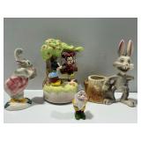 Ceramic Disney Figurines, Musical, and Character Planters