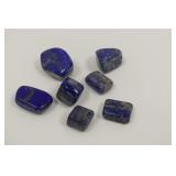 (7) Polished Lapis Lazuli Stones