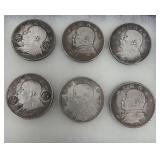 (6) Chinese Coins...about the size of silver dollar...these coins are not silver