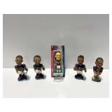 (5) Chicago Bears NFL PlayMakers Bobblehead Figures