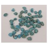 Pre-Drilled Natural Turquoise Nugget Beads 25.95 ct.