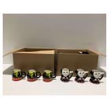 (2) Boxes of Novelty Ceramic Halloween Theme Mugs