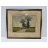 Framed Landscape Print... Signed