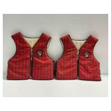 (2) 1970s Stearns San-Souci Life Vests Size X-Large...Decor use only