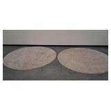 (2) Round Area Rugs... need cleaning