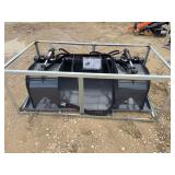 Unused 2026 Skid Steer Grapple Bucket Attachment