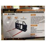 Unused LandHonor Skid Steer Bale Spear ... you are bidding on one frame & 2 spears