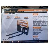 Unused LandHonor Skid Steer Pallet Fork ... you are bidding on one orange & black frame w/ 2 forks