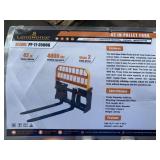 Unused LandHonor Skid Steer Pallet Fork ... you are bidding on one orange & black frame w/ 2 forks